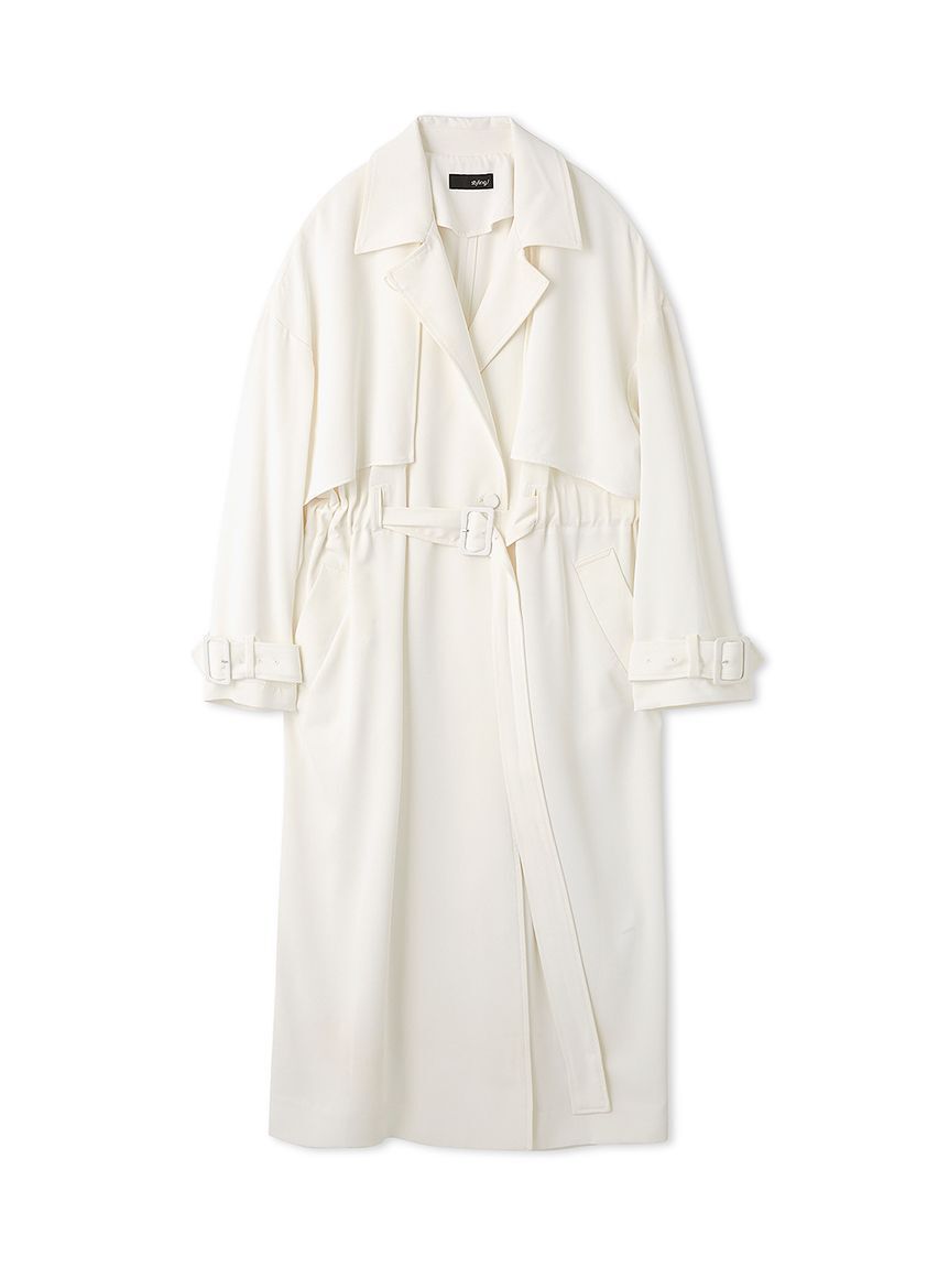 styling/「【セットアップ対応】ウエストギャザートレンチコート」|トレンチコート|