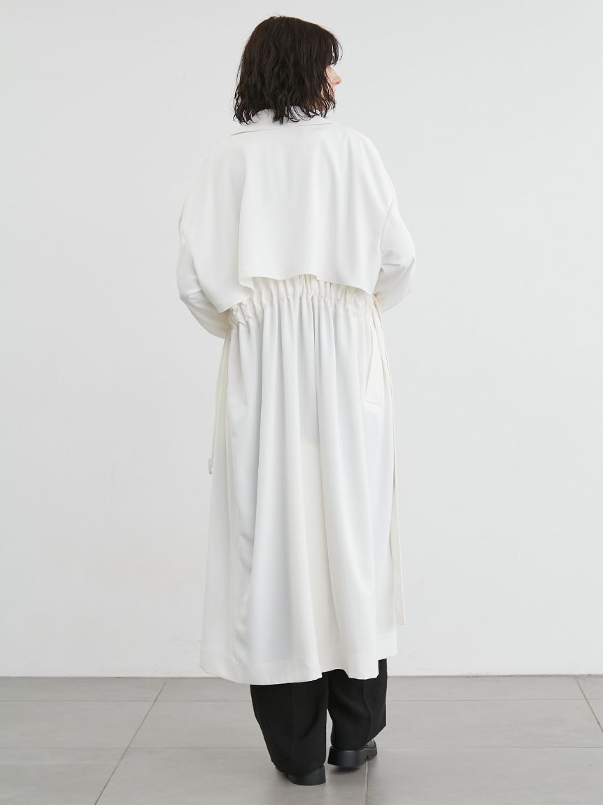 styling/「【セットアップ対応】ウエストギャザートレンチコート」|トレンチコート|