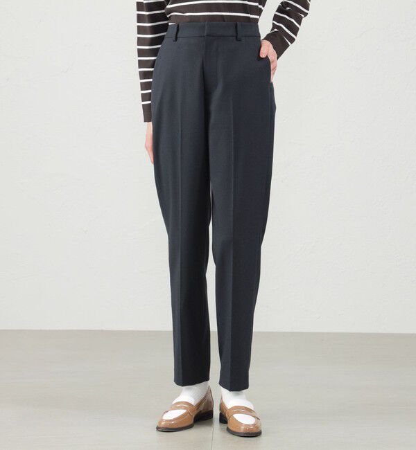 MACKINTOSH PHILOSOPHY「ウォッシャブルウールテーパードパンツ」|スラックス|ネイビー