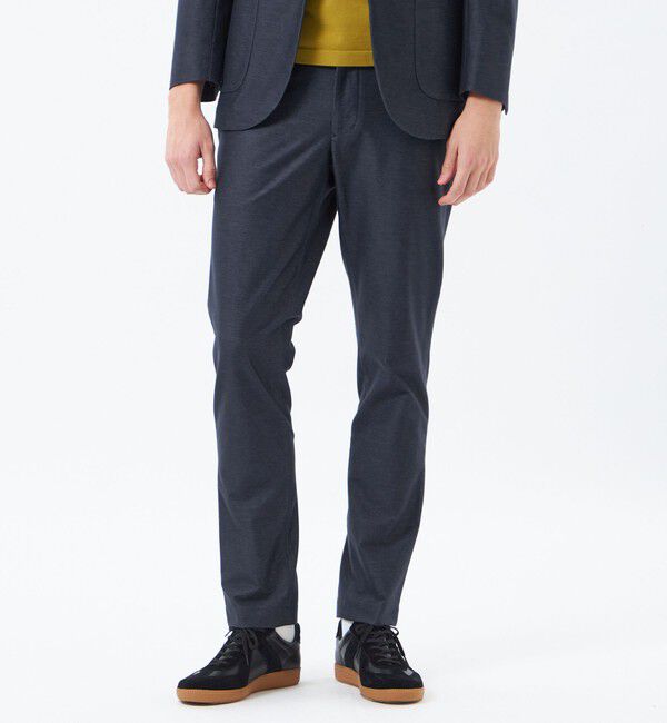 MACKINTOSH PHILOSOPHY「【WEB&一部店舗限定】テーラードジャージー パンツ スーピマデニムライクジャージー」|スラックス|ネイビー