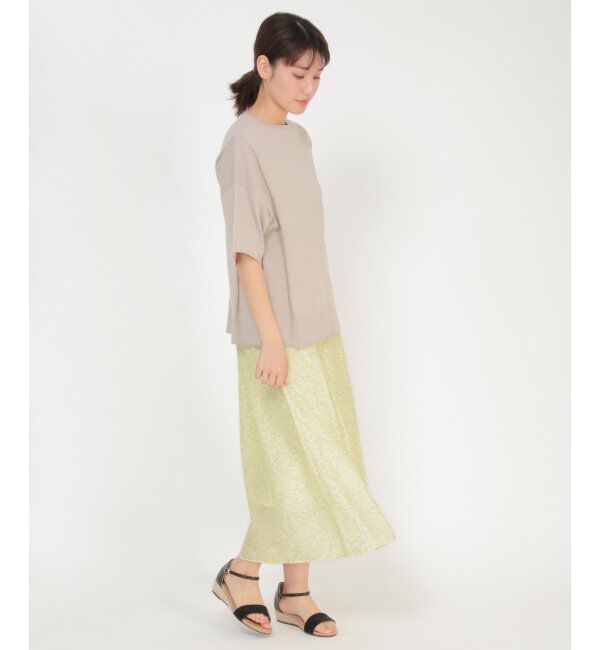 ikka「プリントタックスカート」|スカート|