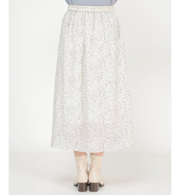 ikka「プリントタックスカート」|スカート|