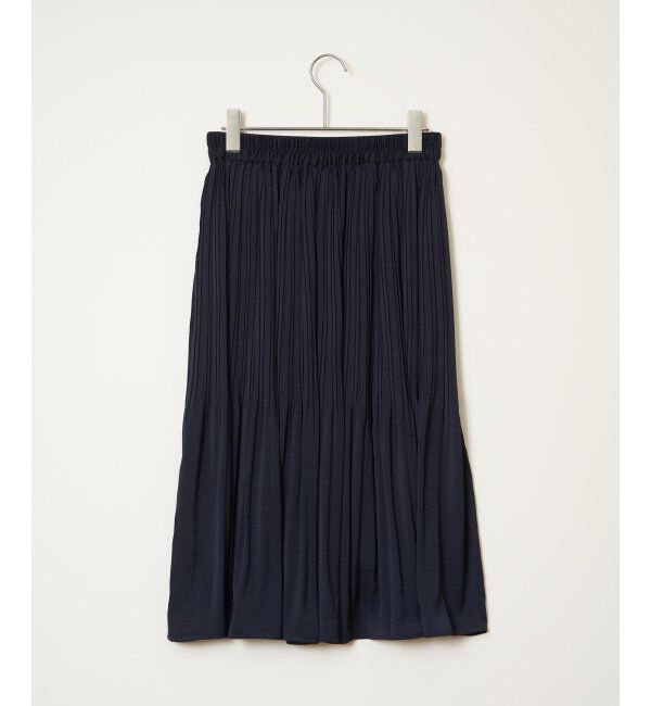 IKKA LOUNGE「サテンプリーツスカート」|スカート|
