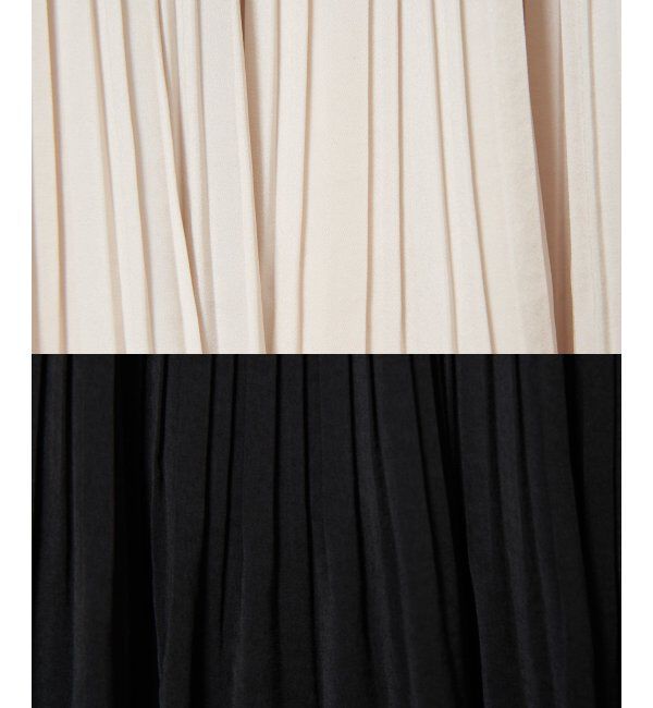 IKKA LOUNGE「サテンプリーツスカート」|スカート|