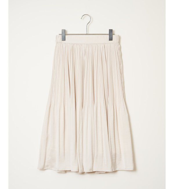 IKKA LOUNGE「サテンプリーツスカート」|スカート|