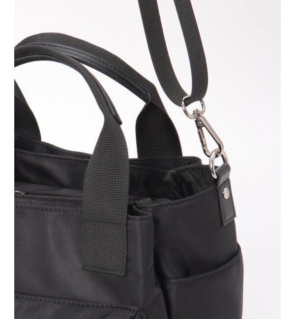 ikka「ハッスイナイロン8ポケ2WAYトート」|その他|