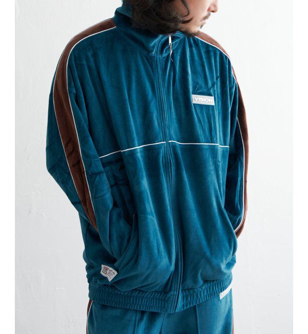 VENCE share style「VISION STREET WEAR ヴィジョンストリートウェア ベロアトラックジャケット」|その他|ブルー
