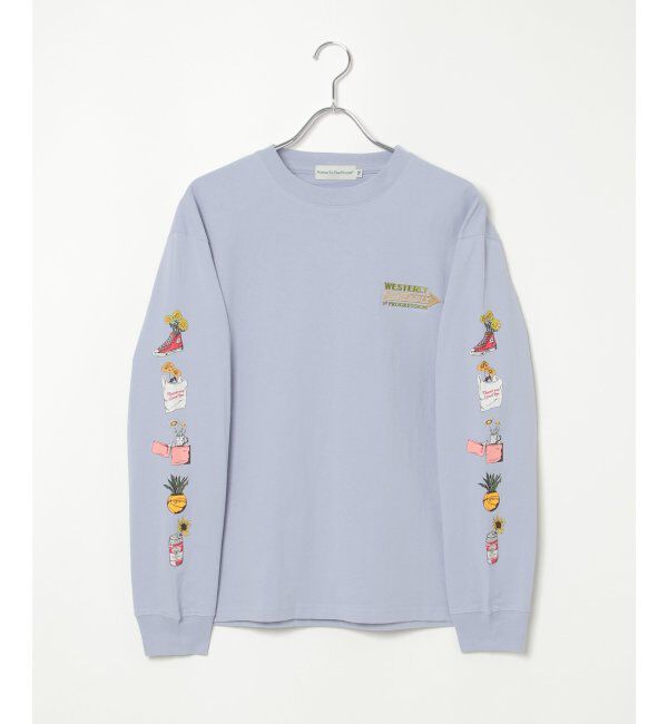 VENCE share style「袖フラワープリントロンT」|Tシャツ・カットソー|