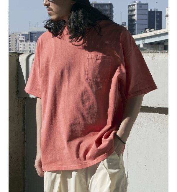 VENCE share style「ピグメントビッグTee」|Tシャツ・カットソー|レッド