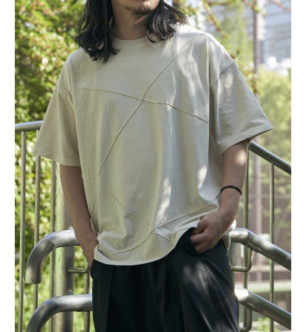 VENCE share style「ピグメントピンタックビックT」|Tシャツ・カットソー|