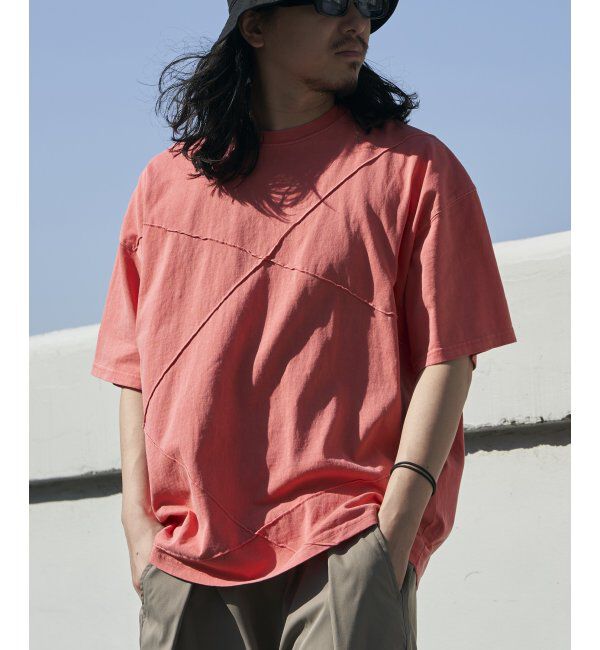 VENCE share style「ピグメントピンタックビックT」|Tシャツ・カットソー|