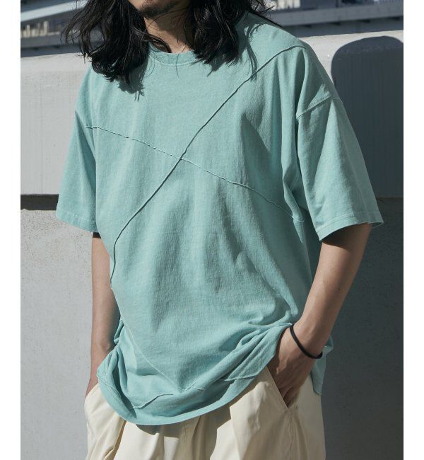 VENCE share style「ピグメントピンタックビックT」|Tシャツ・カットソー|