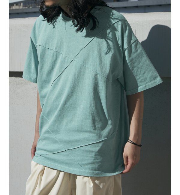 VENCE share style「ピグメントピンタックビックT」|Tシャツ・カットソー|