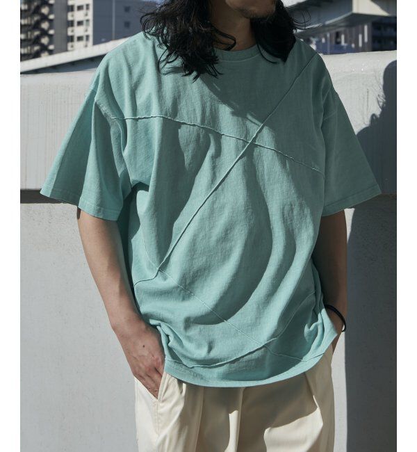 VENCE share style「ピグメントピンタックビックT」|Tシャツ・カットソー|