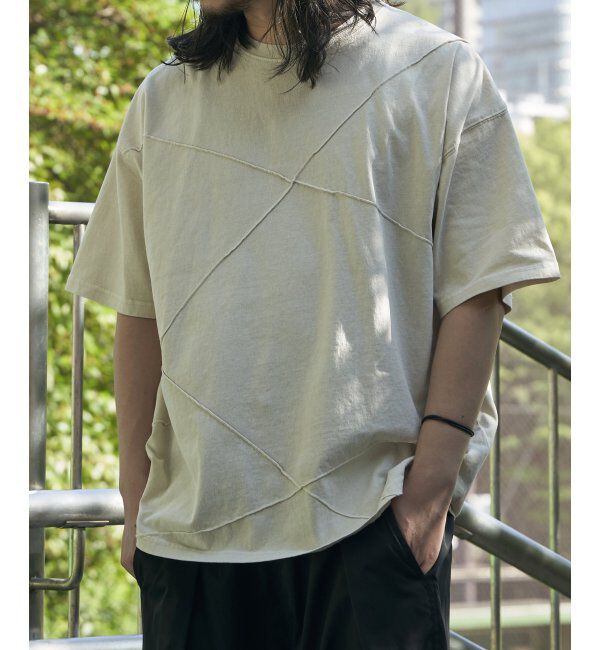 VENCE share style「ピグメントピンタックビックT」|Tシャツ・カットソー|