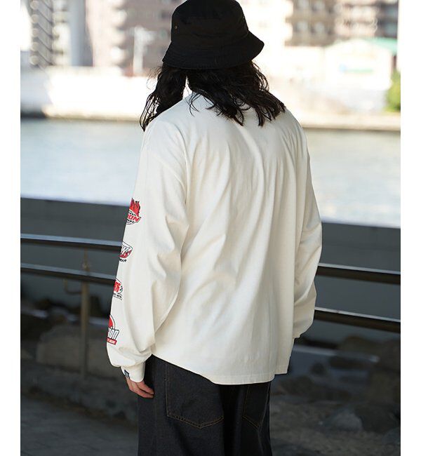 VENCE share style「VISION STREET WEAR ヴィジョンストリートウェア ロゴ袖プリントロンTシャツ」|Tシャツ・カットソー|