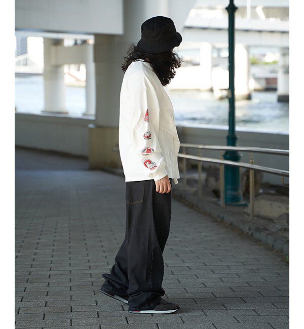 VENCE share style「VISION STREET WEAR ヴィジョンストリートウェア ロゴ袖プリントロンTシャツ」|Tシャツ・カットソー|