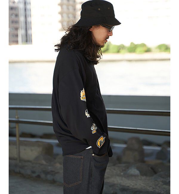 VENCE share style「VISION STREET WEAR ヴィジョンストリートウェア ロゴ袖プリントロンTシャツ」|Tシャツ・カットソー|