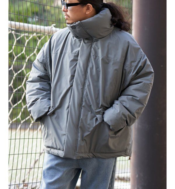 VENCE share style「ポリタスラン中わたハーフジャケット」|その他|チャコール
