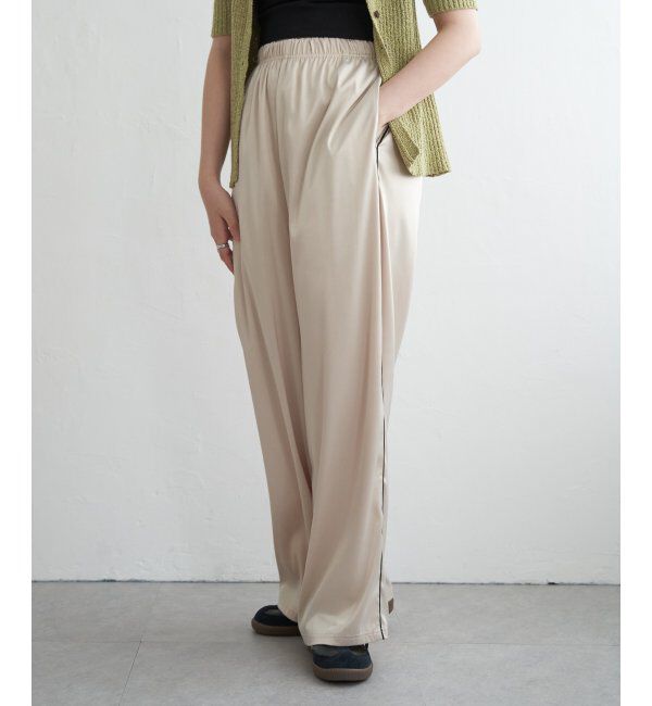 VENCE share style「サテンサイドラインパンツ」|デニム|