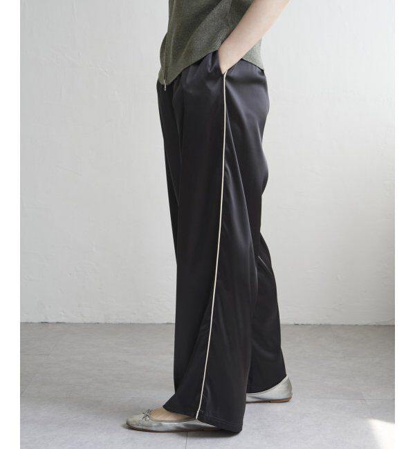 VENCE share style「サテンサイドラインパンツ」|デニム|