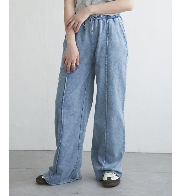 VENCE share style「【セットアップ対応】ケミカルスウェットパンツ」|スカート|ブルーケイ