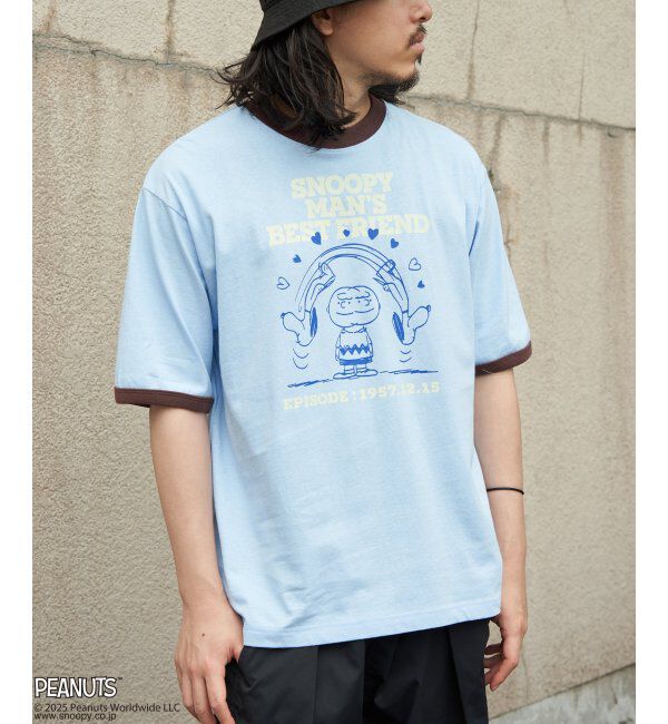 VENCE share style「PEANUTS ピーナッツ SNOOPY スヌーピー TP ベストフレンドリンガーT」|Tシャツ・カットソー|