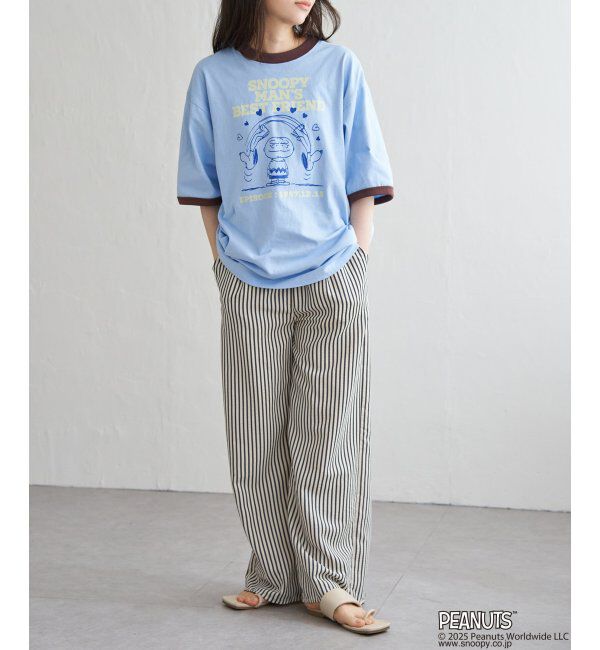 VENCE share style「PEANUTS ピーナッツ SNOOPY スヌーピー TP ベストフレンドリンガーT」|Tシャツ・カットソー|