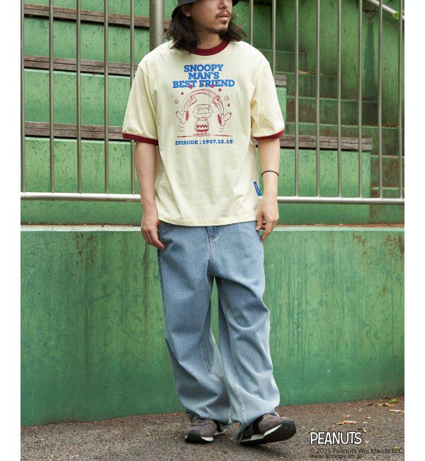 VENCE share style「PEANUTS ピーナッツ SNOOPY スヌーピー TP ベストフレンドリンガーT」|Tシャツ・カットソー|