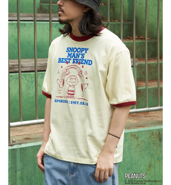 VENCE share style「PEANUTS ピーナッツ SNOOPY スヌーピー TP ベストフレンドリンガーT」|Tシャツ・カットソー|