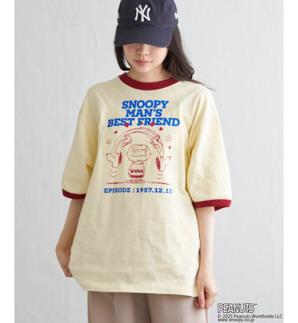 VENCE share style「PEANUTS ピーナッツ SNOOPY スヌーピー TP ベストフレンドリンガーT」|Tシャツ・カットソー|