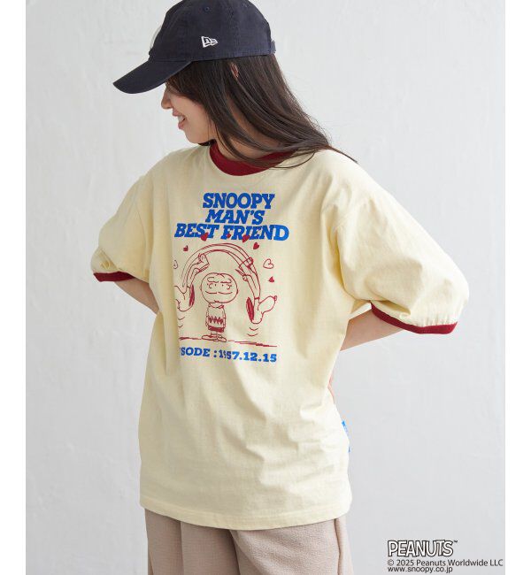 VENCE share style「PEANUTS ピーナッツ SNOOPY スヌーピー TP ベストフレンドリンガーT」|Tシャツ・カットソー|