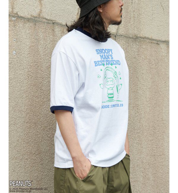 VENCE share style「PEANUTS ピーナッツ SNOOPY スヌーピー TP ベストフレンドリンガーT」|Tシャツ・カットソー|