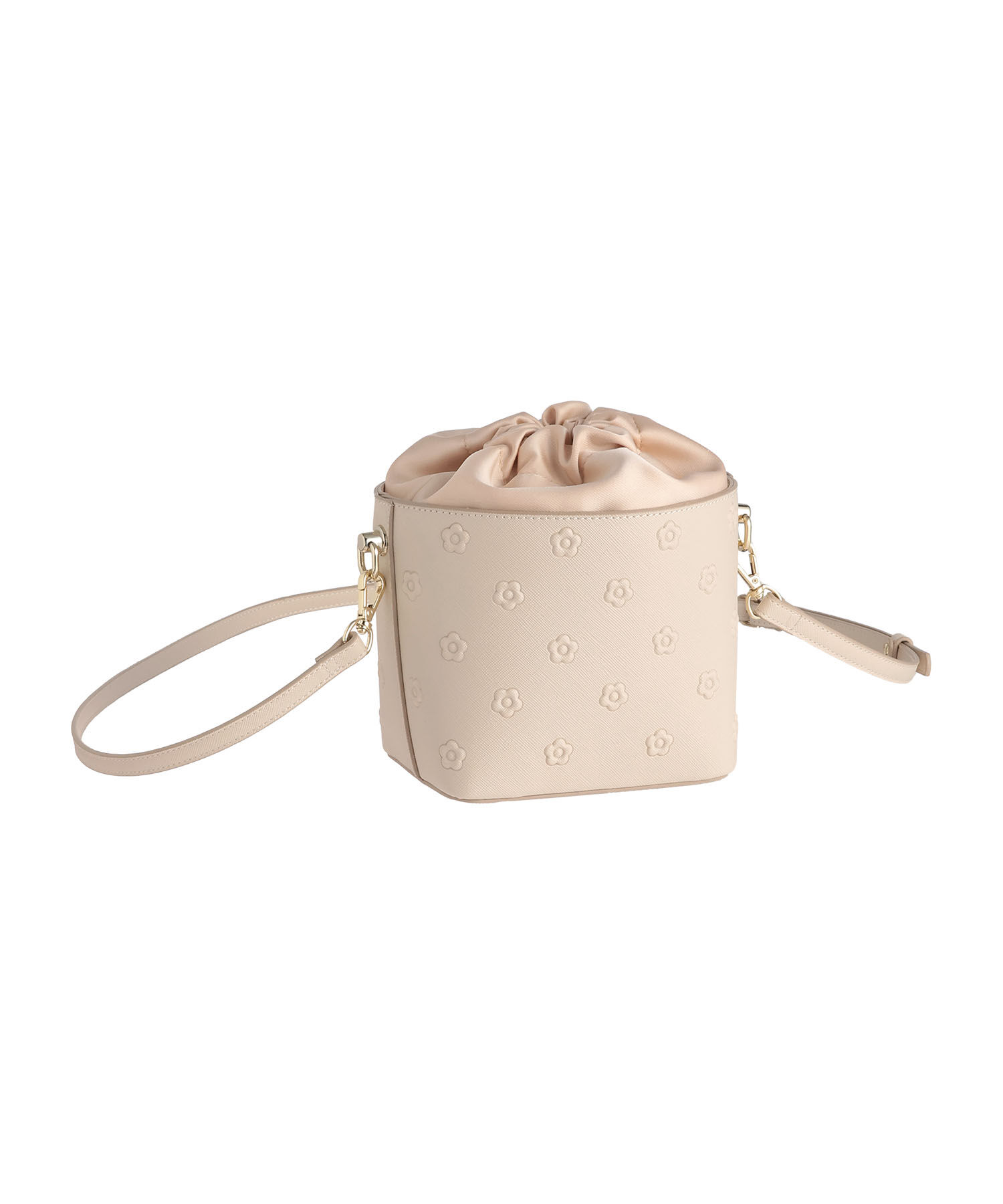 MARY QUANT「シンプルエンボスデイジー ドロストショルダー」|ショルダー・メッセンジャー|