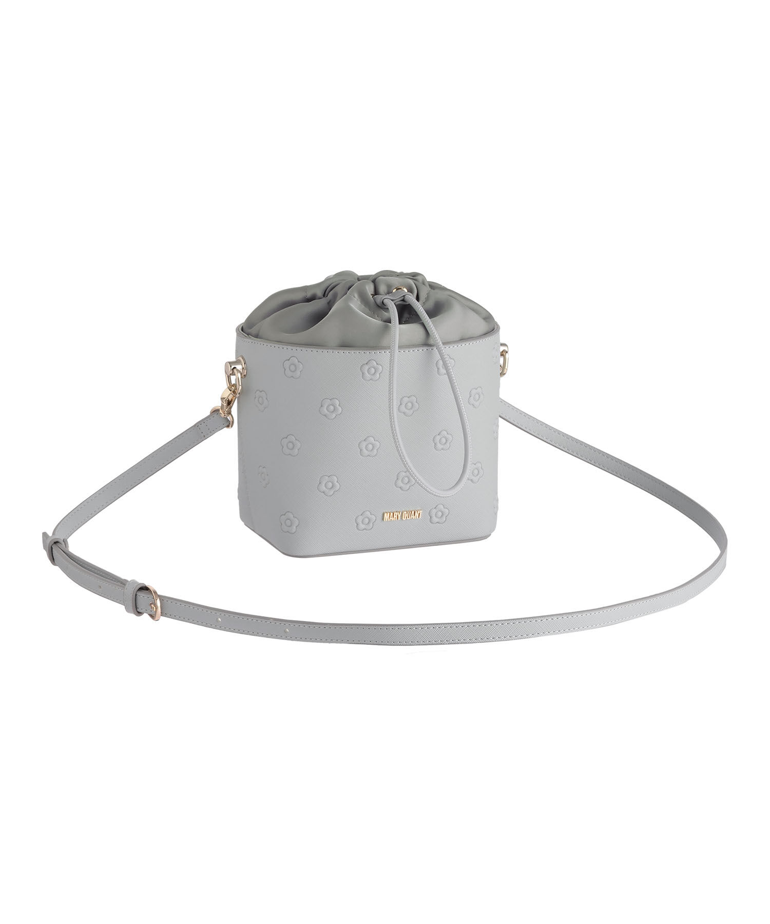 MARY QUANT「シンプルエンボスデイジー ドロストショルダー」|ショルダー・メッセンジャー|