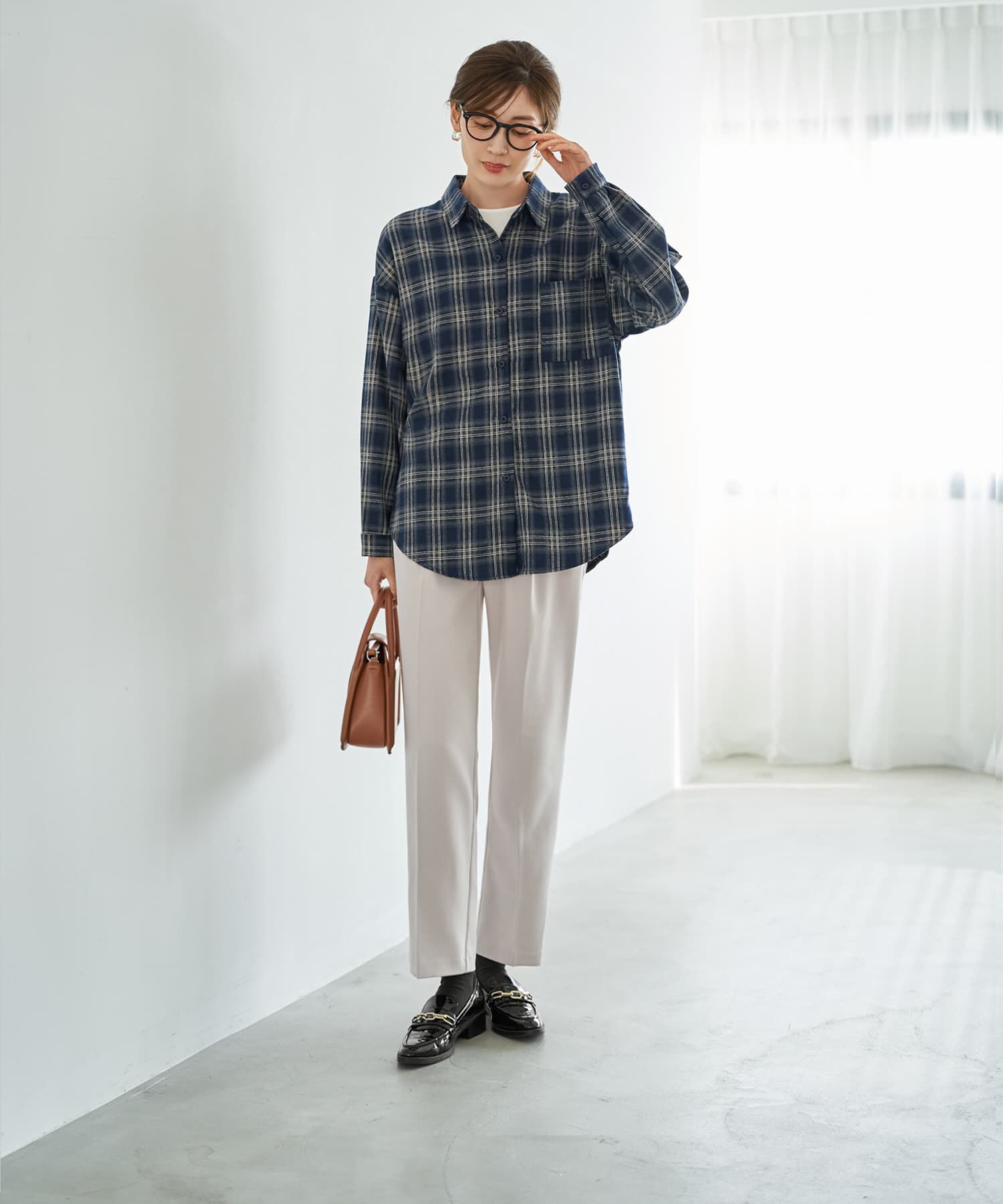 STYLE DELI「ストレッチツイルBASICタックパンツ」|スラックス|