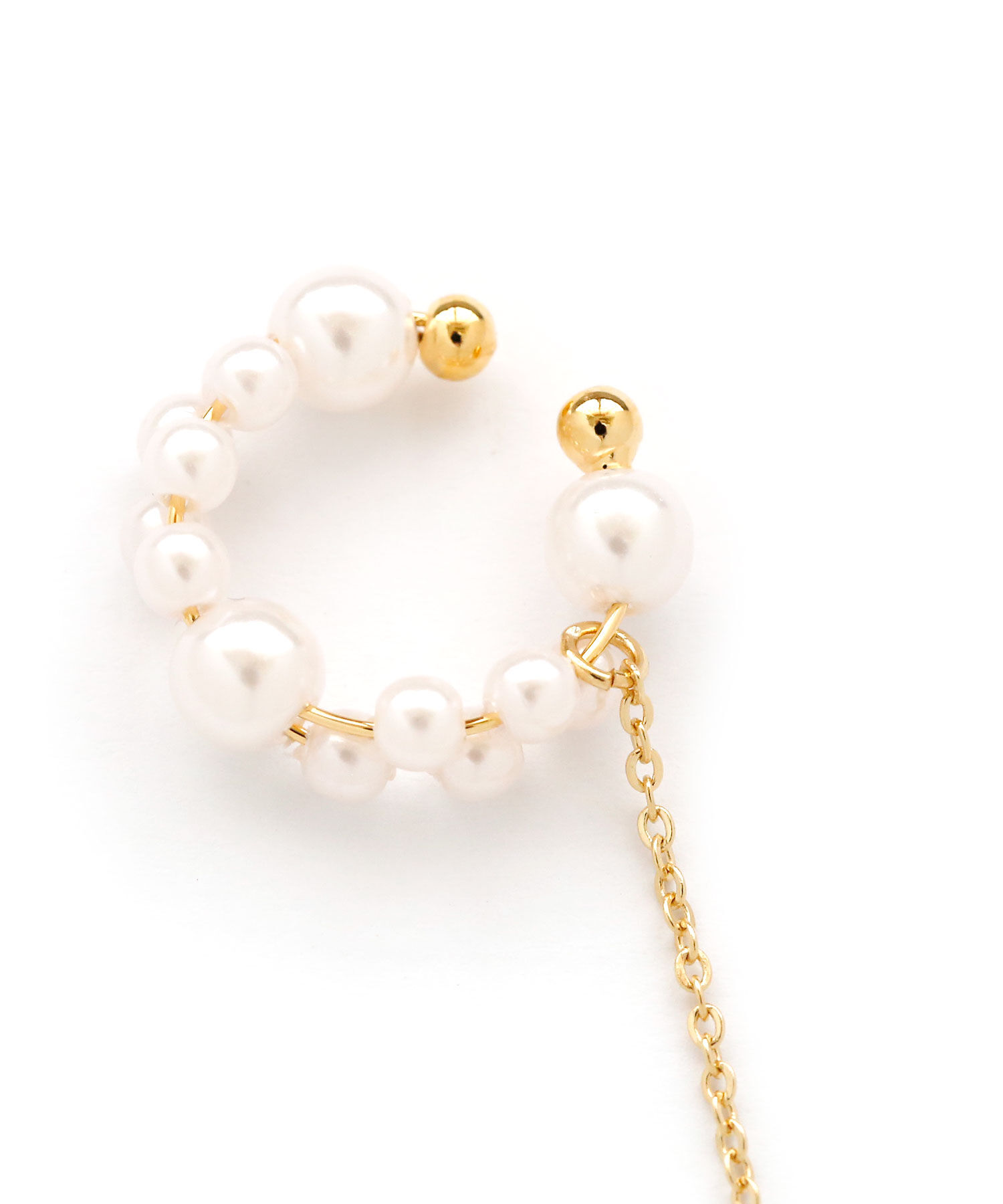 colleca la「パールイヤカフ&times;パール樹脂イヤリング」|イヤーカフ|