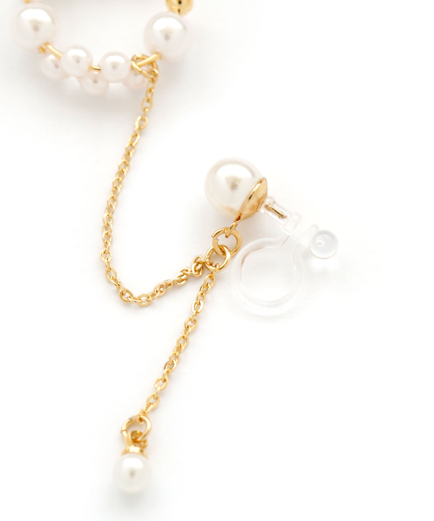 colleca la「パールイヤカフ&times;パール樹脂イヤリング」|イヤーカフ|