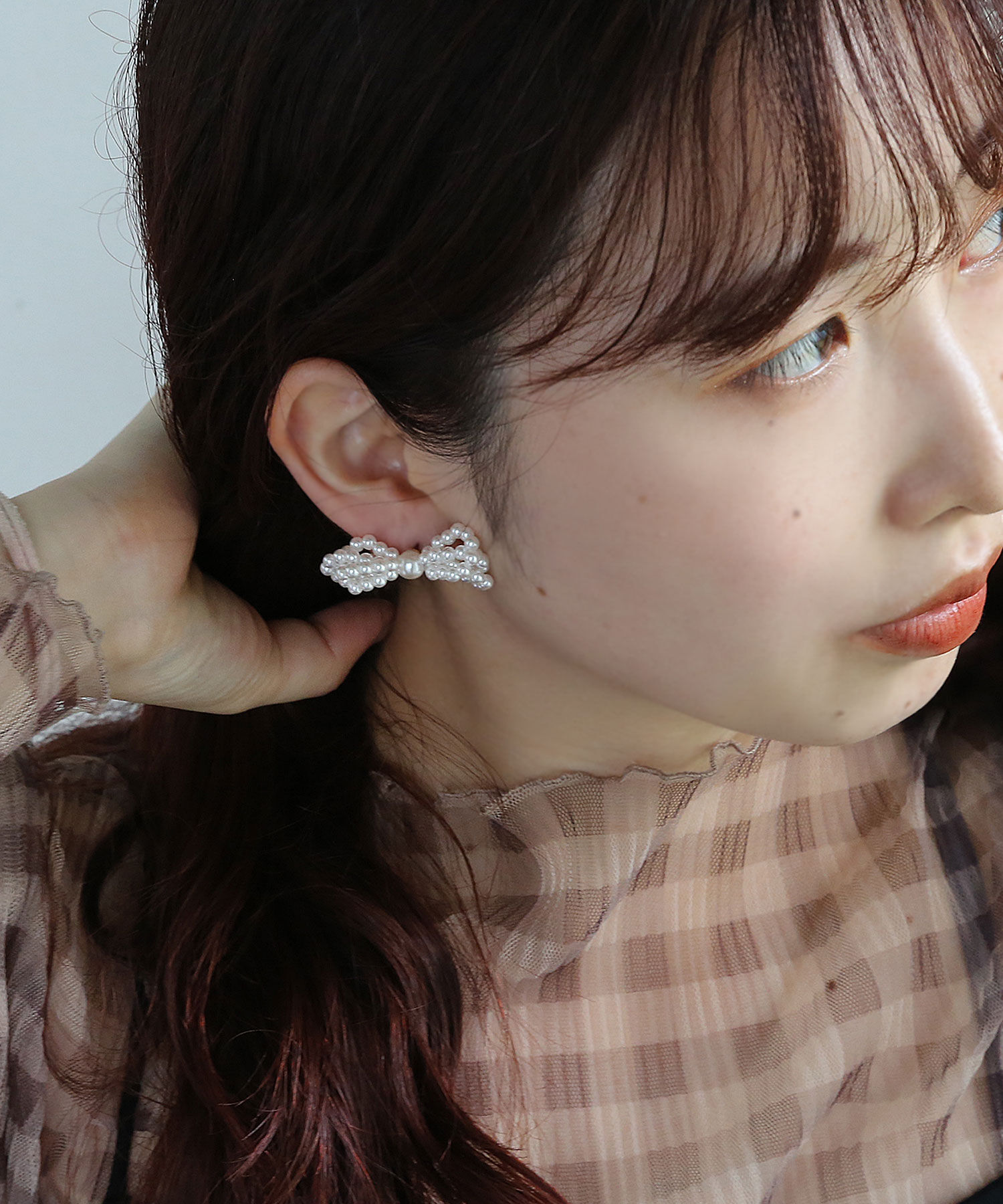 colleca la「パール/ビーズリボンピアス」|ピアス|