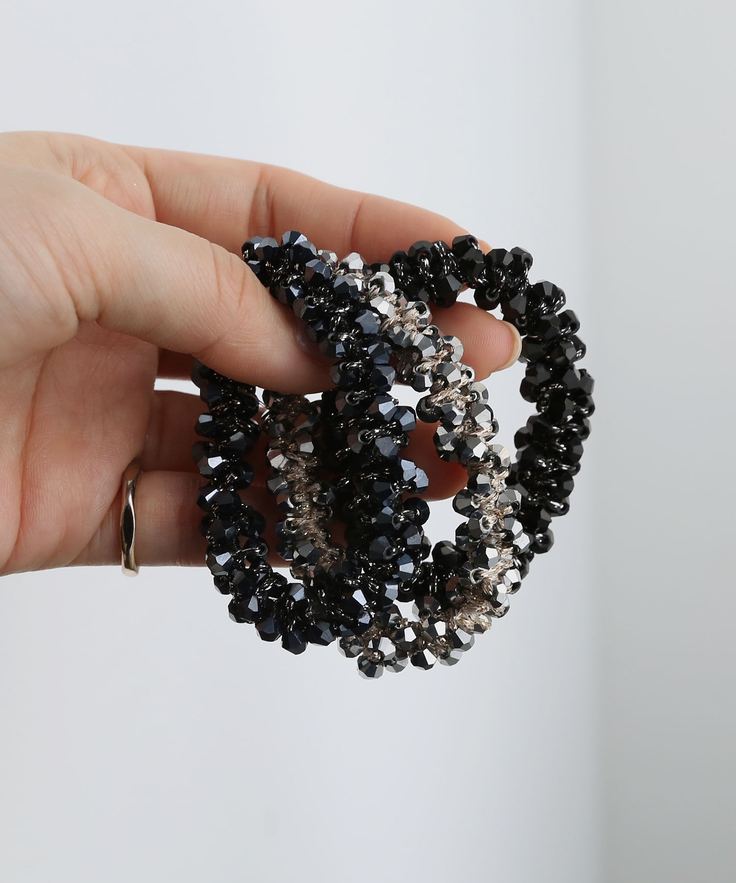  「スリムビーズシュシュ」|ヘアゴム・シュシュ|