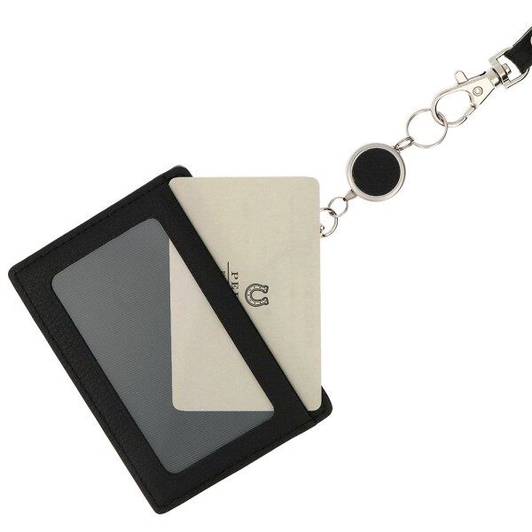 PEDIR「PEDIR(ペディール) ディアシュリンク 本革 リール付IDケース」|定期入れ|