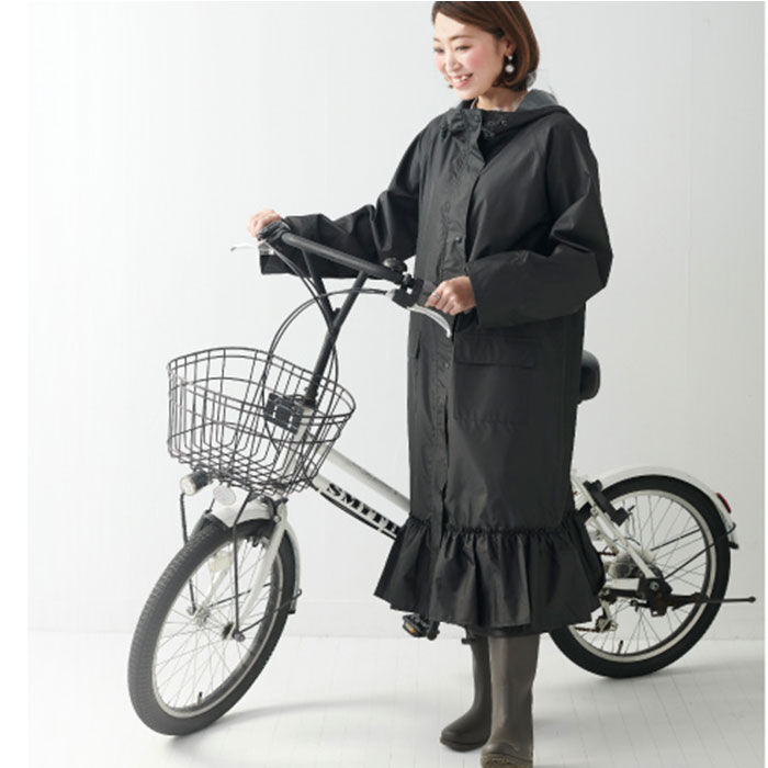 BACKYARD FAMILY「レインコート レディース ロング 通販 かわいい 自転車 ブランド ピンクトリック 通勤」|レインコート|