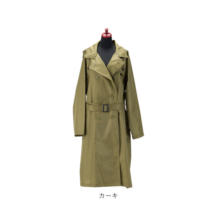 BACKYARD FAMILY「レインコート レディース ロング 通販 トレンチコート ロングコート コート アウター 通勤 春」|レインコート|