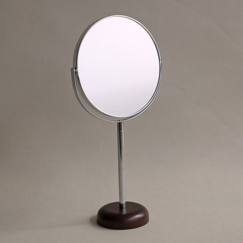 BACKYARD FAMILY「スタンドミラー 卓上 通販 丸い 鏡 化粧鏡 丸ミラー 拡大鏡 卓上ミラー 洗面鏡 トイレ 卓上鏡」|その他|ブラウン1