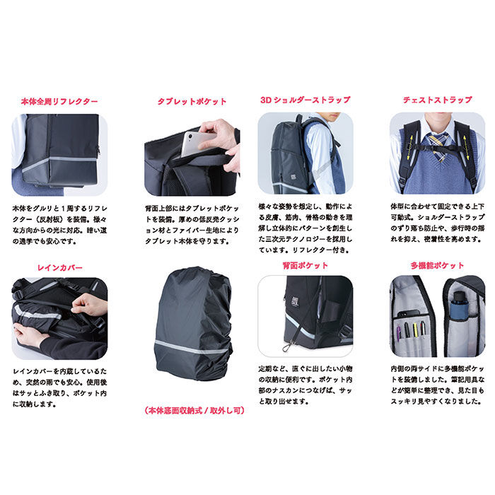 BACKYARD FAMILY「ラクサック RAKU SACK スクールバッグ 通販 24L リュック カバン 大容量」|リュック|