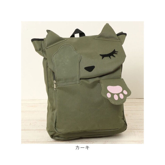 BACKYARD FAMILY「リュック ねこ 通販 リュックサック デイパック バックパック 猫モチーフ おすましプーちゃん」|リュック|