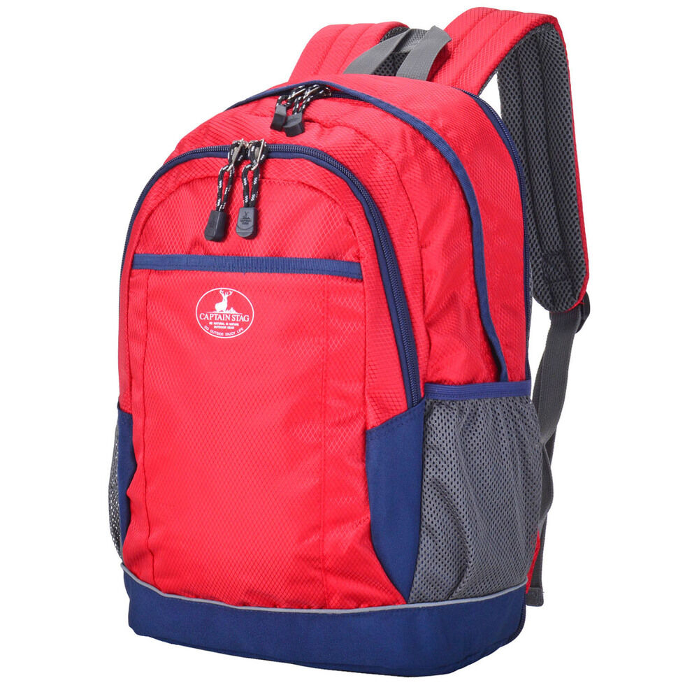 BACKYARD FAMILY「キャプテンスタッグ リュック 通販 リュックサック バックパック デイパック 防災リュック」|リュック|レッド1