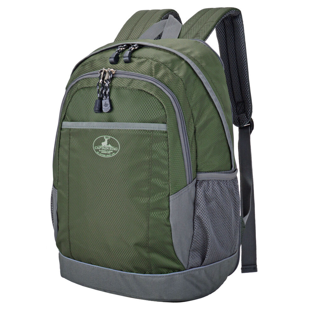 BACKYARD FAMILY「キャプテンスタッグ リュック 通販 リュックサック バックパック デイパック 防災リュック」|リュック|グリーン1