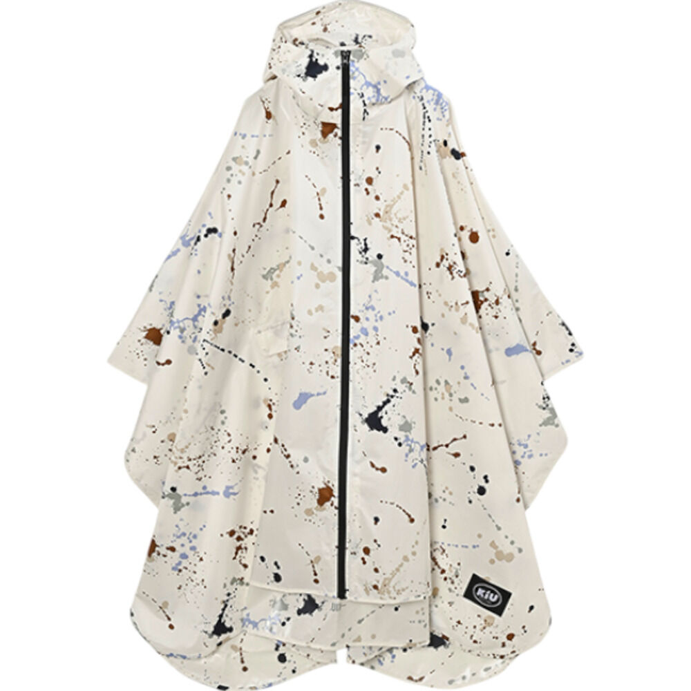 BACKYARD FAMILY「kiu キウ レインコート ポンチョ 通販 ポンチョスリーブ レインポンチョ 雨具 雨合羽 かっぱ」|レインコート|ホワイト1