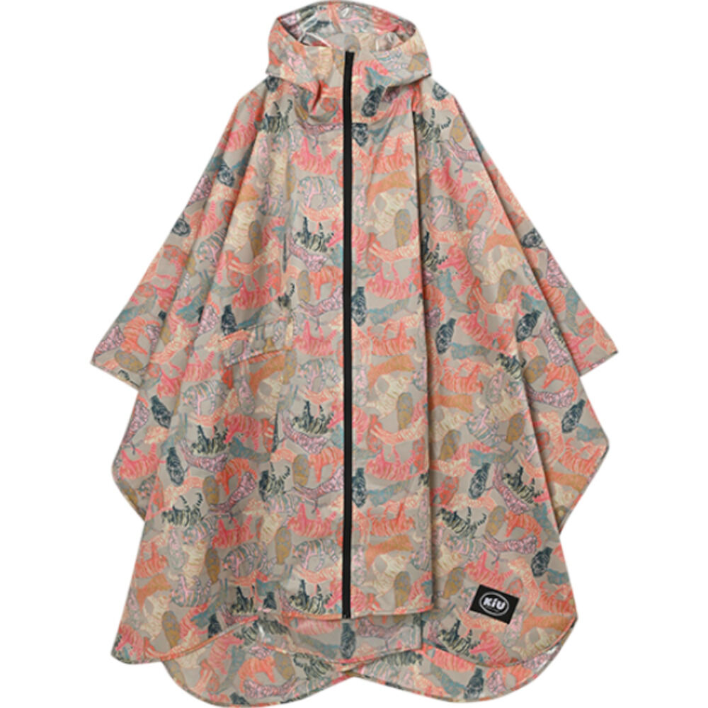 BACKYARD FAMILY「kiu キウ レインコート ポンチョ 通販 ポンチョスリーブ レインポンチョ 雨具 雨合羽 かっぱ」|レインコート|オレンジ1